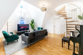 nestup - 130 qm Maisonette-Penthouse - Dachterrasse mit exklusivem Panoramablick